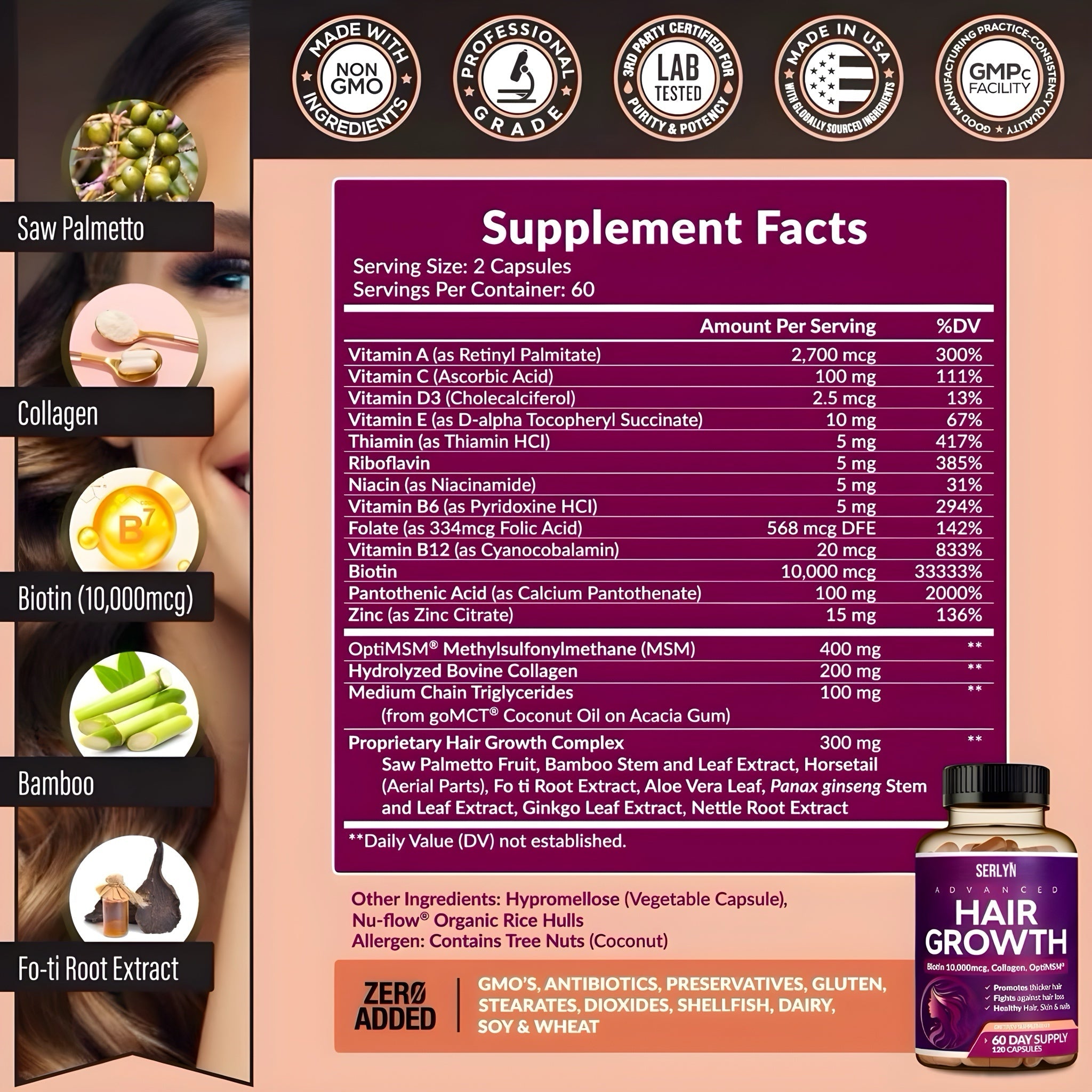 HAIR GROWTH | Haz Crecer tu Cabello, Piel y Uñas | OFERTAZO 🎁